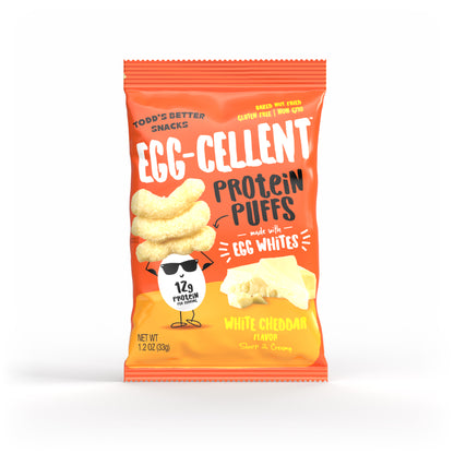 White Cheddar Protein Puffs (1.2 oz) 10 bags per pack