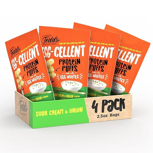 Sour Cream & Onion Protein Puffs (2.5 oz) 4 bags per pack