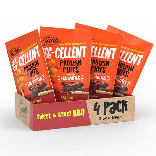 Sweet & Smoky BBQ Protein Puffs (2.5 oz) 4 bags per pack