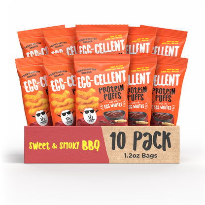 Sweet & Smoky BBQ Protein Puffs (1.2 oz) 10 bags per pack