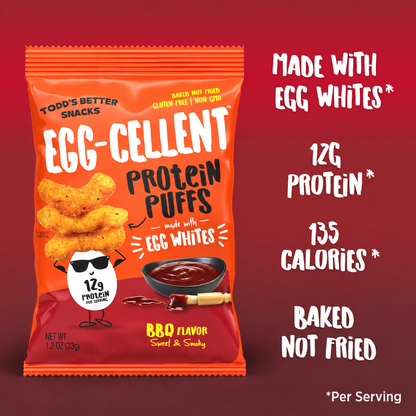 Sweet & Smoky BBQ Protein Puffs (1.2 oz) 10 bags per pack