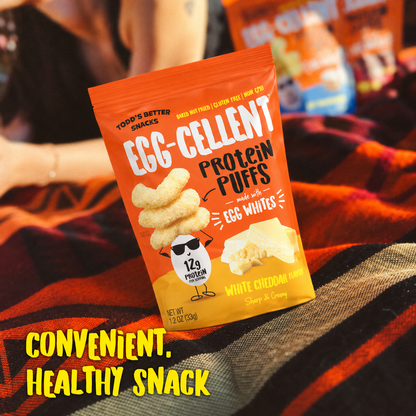 White Cheddar Protein Puffs (2.5 oz) 4 bags per pack