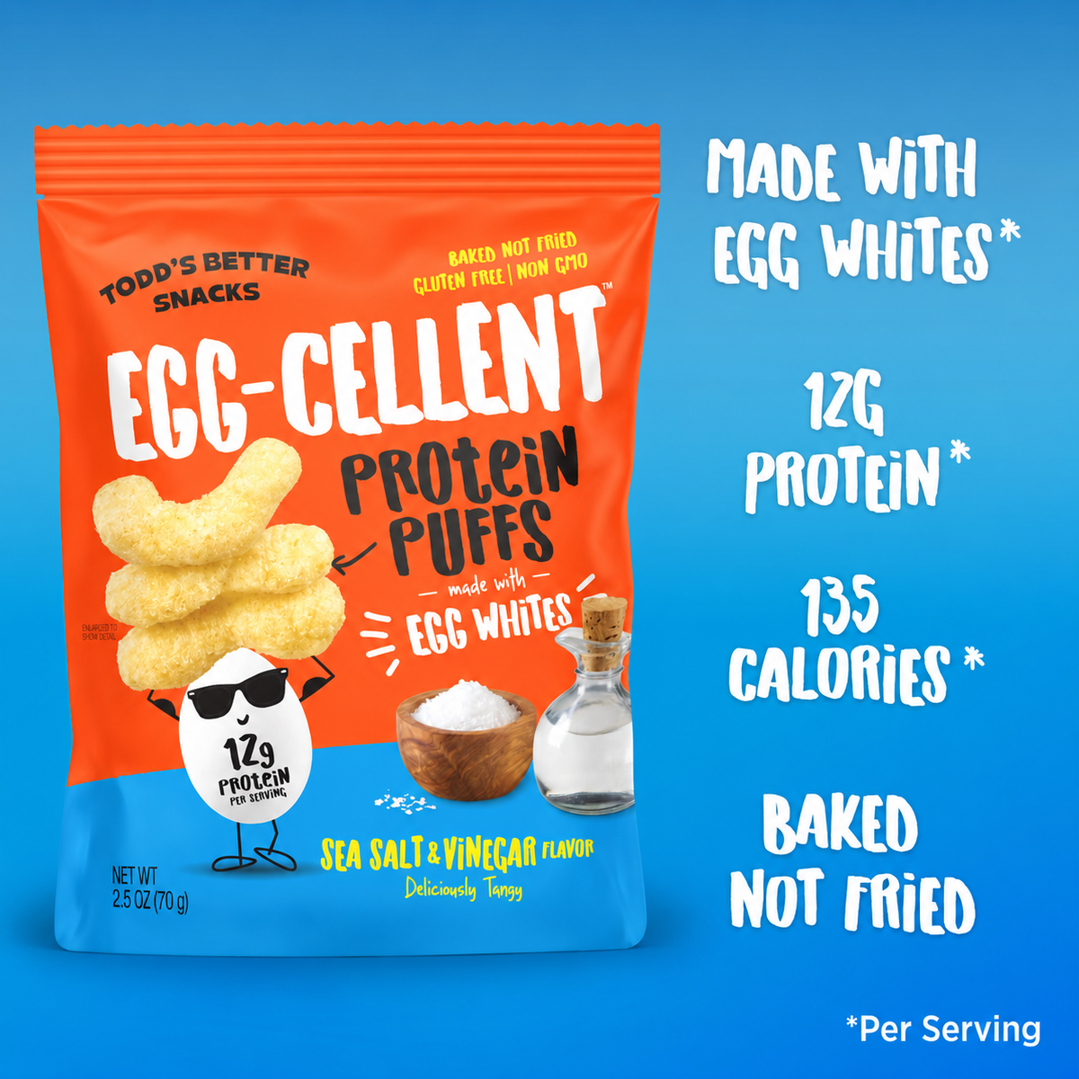 Variety Protein Puffs (2.5 oz) 4 bags per pack