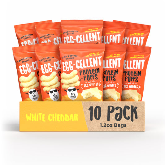White Cheddar Protein Puffs (1.2 oz) 10 bags per pack