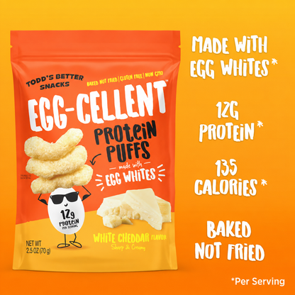 White Cheddar Protein Puffs (2.5 oz) 4 bags per pack